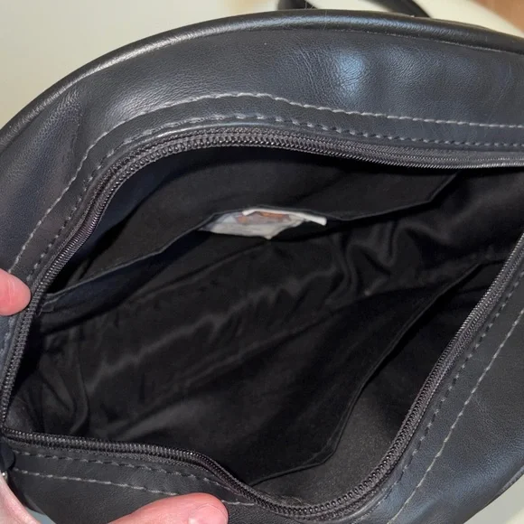 Love Pain and Stitches Black and Orange Jack O Lantern Face Crossbody Bag - Picture 4 of 5